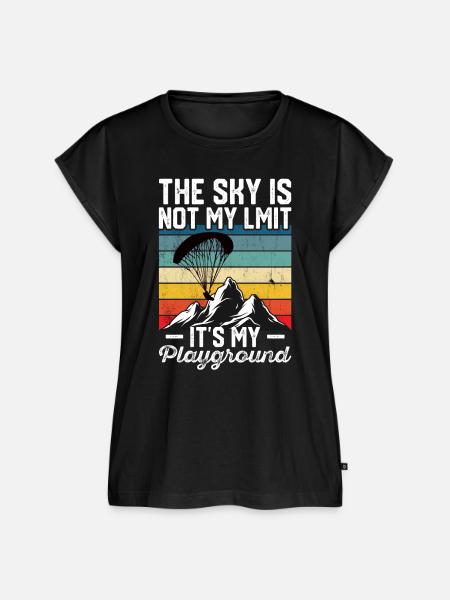 Gleitschirmfliegen - Spielplatz XC - Frauen Premium Bio Top - Schwarz