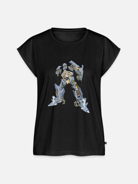Roboter - Frauen Premium Bio Top - Schwarz