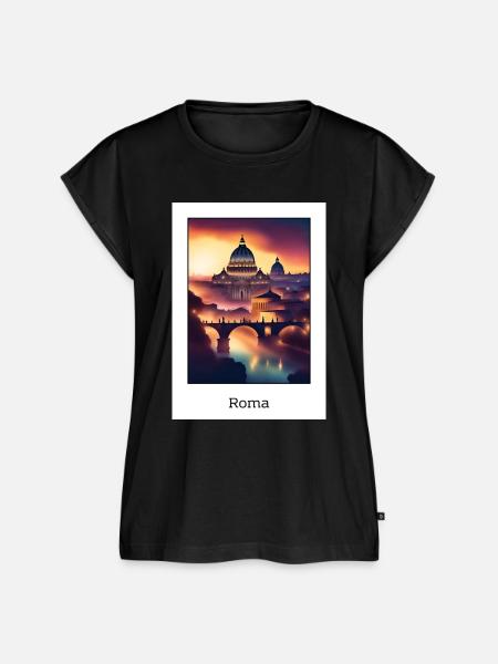 Roma - Frauen Premium Bio Top - Schwarz