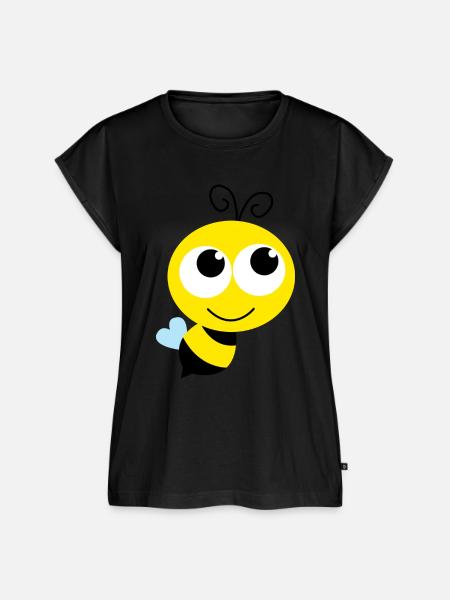 Die Bee - Frauen Premium Bio Top - Schwarz
