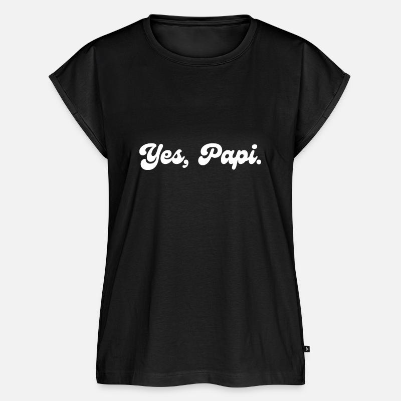 Yes Papi - Frauen Premium Bio Top - Schwarz