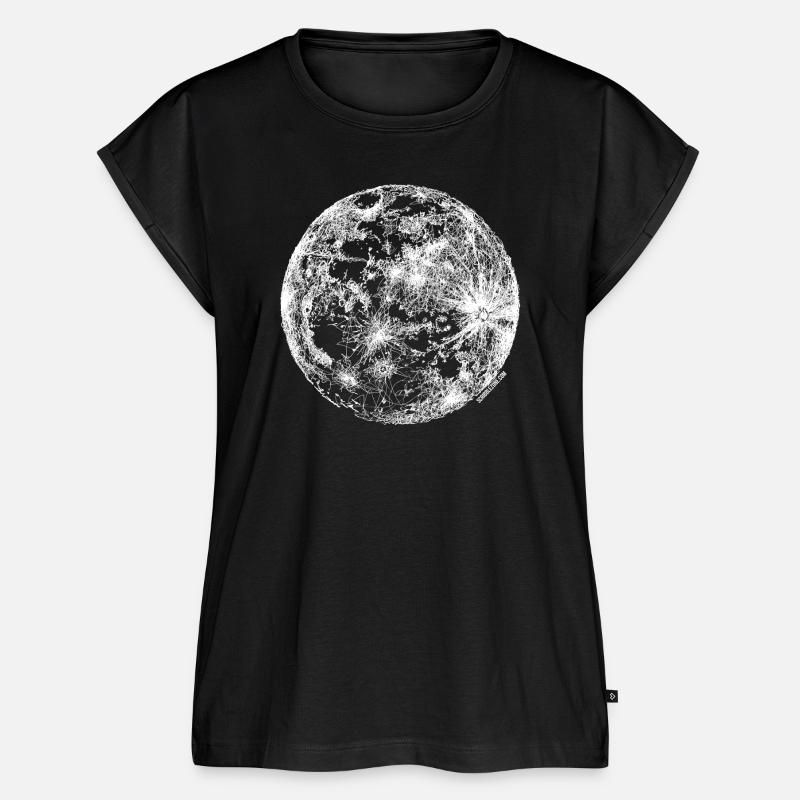 Scribbled Moon - Women’s Premium Organic Top - black