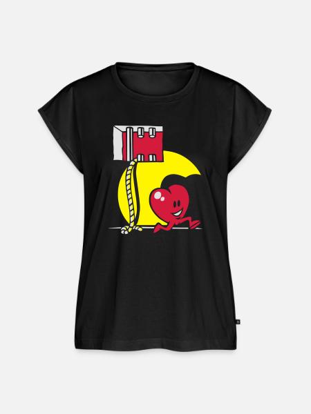 Unchained Ihr Herz - Frauen Premium Bio Top - Schwarz