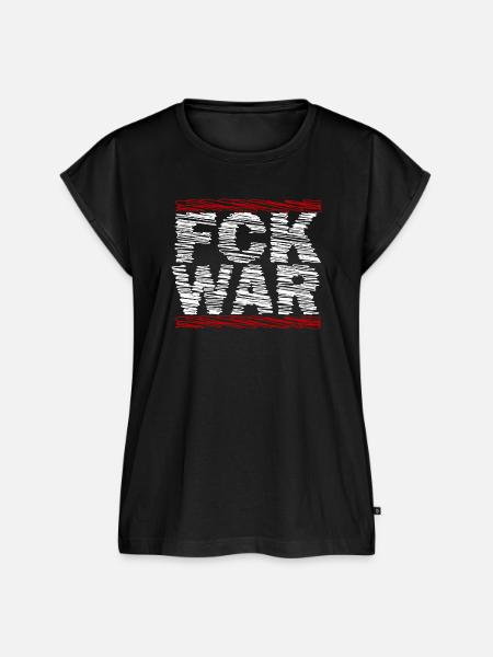 FCK WAR – Anti-Kriegs-Statement - Frauen Premium Bio Top - Schwarz