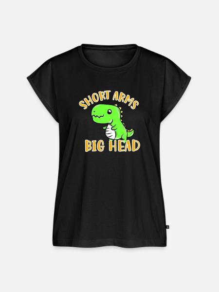 T-Rex - Frauen Premium Bio Top - Schwarz