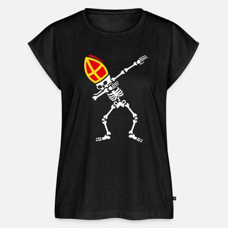 Dab Sinterklaas dab skeleton Saint dabbing dabbing - Women’s Premium Organic Top - black
