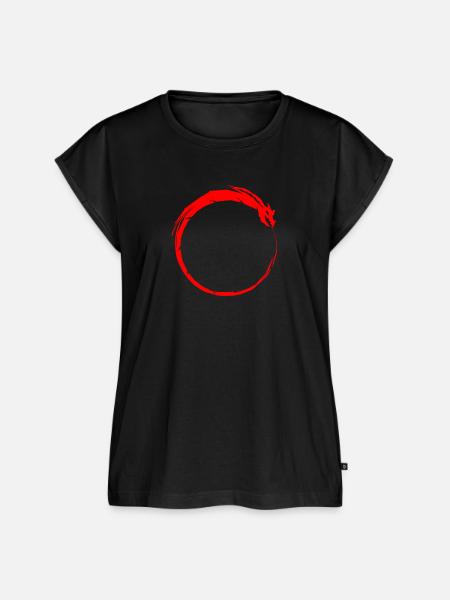 Ouroboros Symbol - Frauen Premium Bio Top - Schwarz