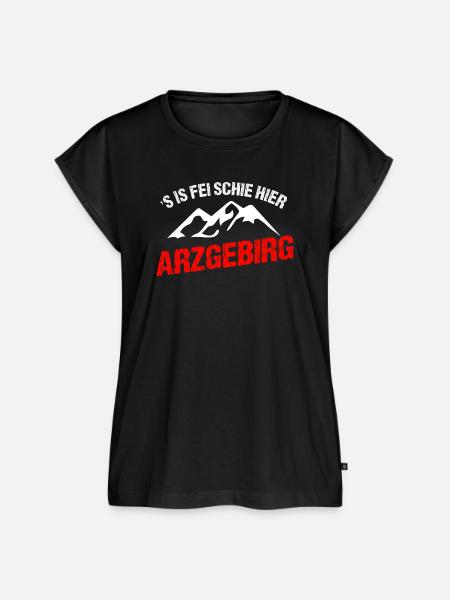 is fei schie hier - Frauen Premium Bio Top - Schwarz