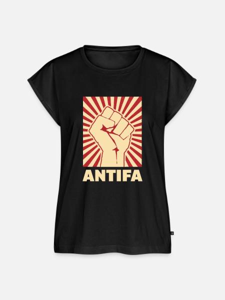 Antifa - Frauen Premium Bio Top - Schwarz
