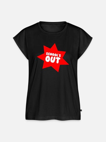 SCHOOL`S OUT - Frauen Premium Bio Top - Schwarz