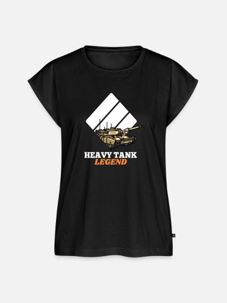 Heavy Tank Legend - Frauen Premium Bio Top - Schwarz