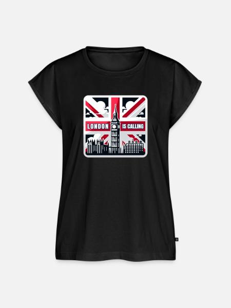 London is Calling - Frauen Premium Bio Top - Schwarz