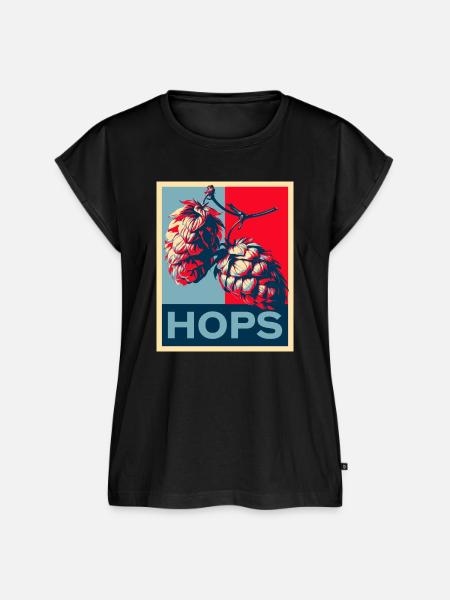 Hops - Frauen Premium Bio Top - Schwarz