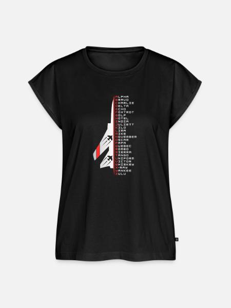 Phonetic alphabet - Frauen Premium Bio Top - Schwarz