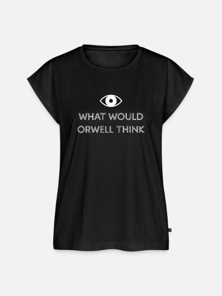 What would Orwell think? - Frauen Premium Bio Top - Schwarz