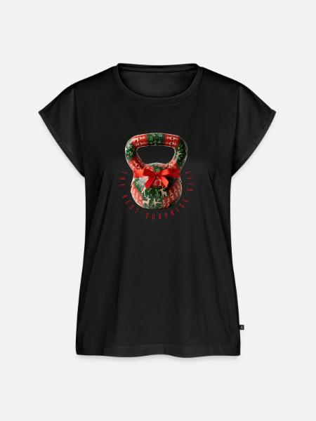 Kettlebell – Das beste Überraschungsgeschenk - Frauen Premium Bio Top - Schwarz