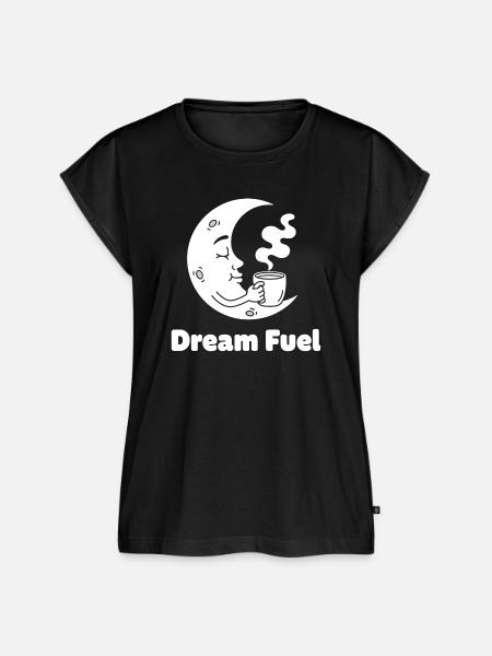 Mondkaffee Traumkraft - Frauen Premium Bio Top - Schwarz