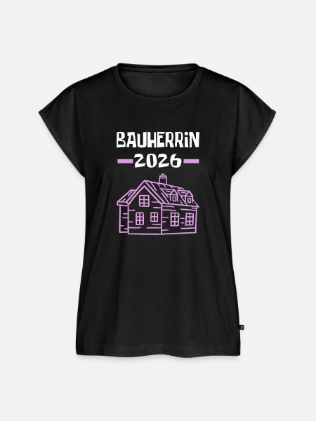 Bauherrin 2026 - Frauen Premium Bio Top - Schwarz