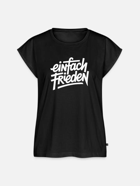 Einfach Frieden - Frauen Premium Bio Top - Schwarz