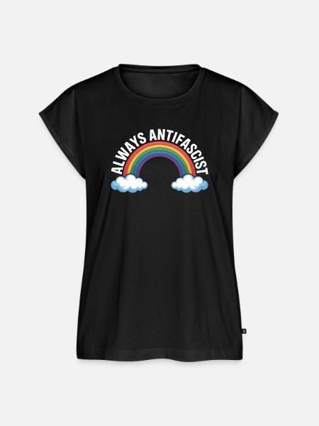 Always Antifascist – Antifa Tee - Frauen Premium Bio Top - Schwarz