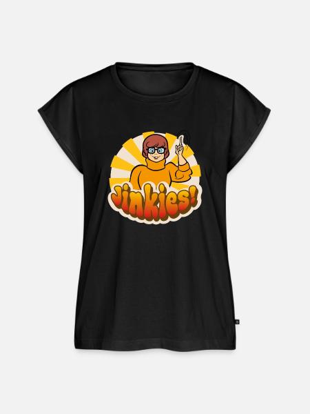 Scooby-Doo Velma Dinkley Sinkies! Motiv - Frauen Premium Bio Top - Schwarz