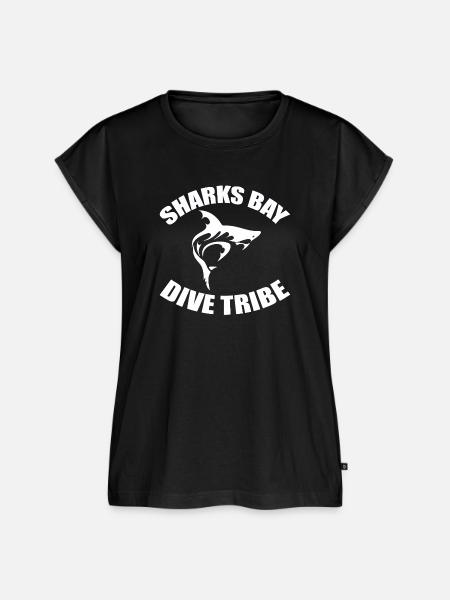 SHARKS BAY DIVE TRIBE - Frauen Premium Bio Top - Schwarz