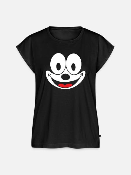 Felix The Cat Kostümdesign - Frauen Premium Bio Top - Schwarz