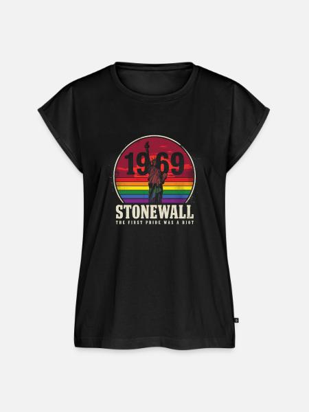 Pride Month LGBT – Stonewall 1969 - Frauen Premium Bio Top - Schwarz
