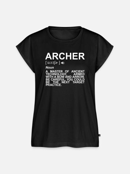 Bogenschütze Definition - Frauen Premium Bio Top - Schwarz