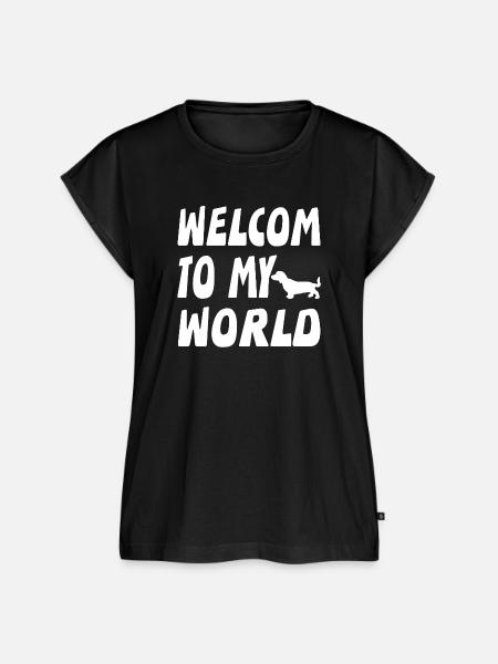 Dackel - Frauen Premium Bio Top - Schwarz