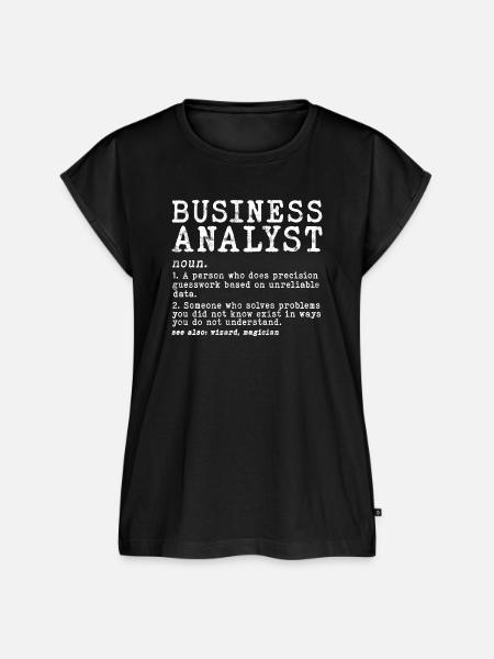 Business Analyst Glyphen fett - Frauen Premium Bio Top - Schwarz