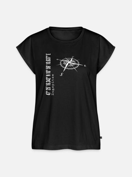 Zugspitze - Frauen Premium Bio Top - Schwarz
