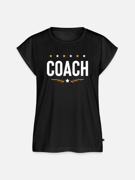 Coach Trainer - Frauen Premium Bio Top - Schwarz