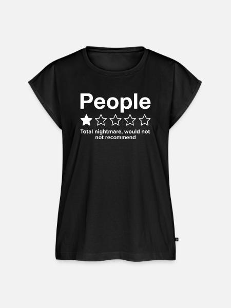 People One Star Total Nightmare - Frauen Premium Bio Top - Schwarz