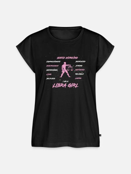 Sternzeichen Waage - Frauen Premium Bio Top - Schwarz