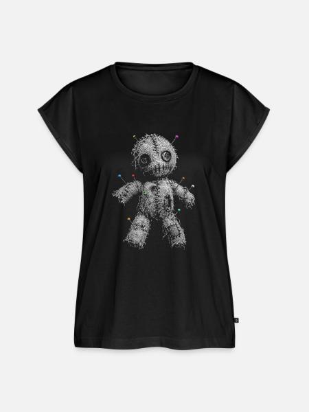 Voodoo Puppe - Frauen Premium Bio Top - Schwarz