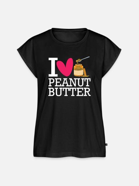 Erdnussbutter - Frauen Premium Bio Top - Schwarz