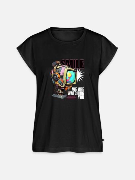 Smile Design - Frauen Premium Bio Top - Schwarz