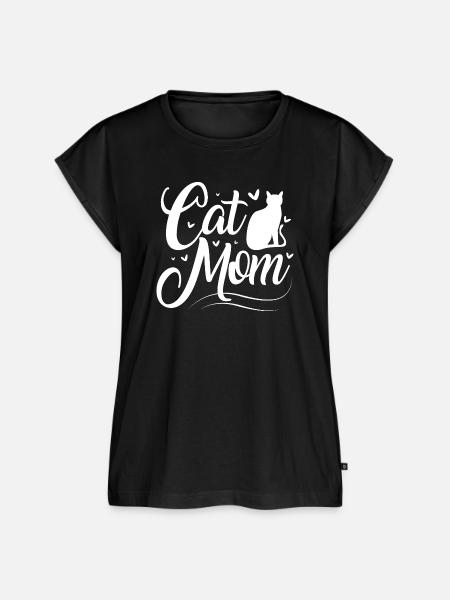 Tabby Katze - Frauen Premium Bio Top - Schwarz