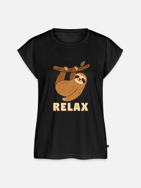 Relax - Frauen Premium Bio Top - Schwarz