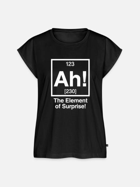 Ah! Element Überraschung - Frauen Premium Bio Top - Schwarz