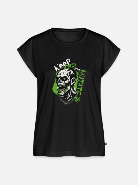Halloween Zombie - Frauen Premium Bio Top - Schwarz