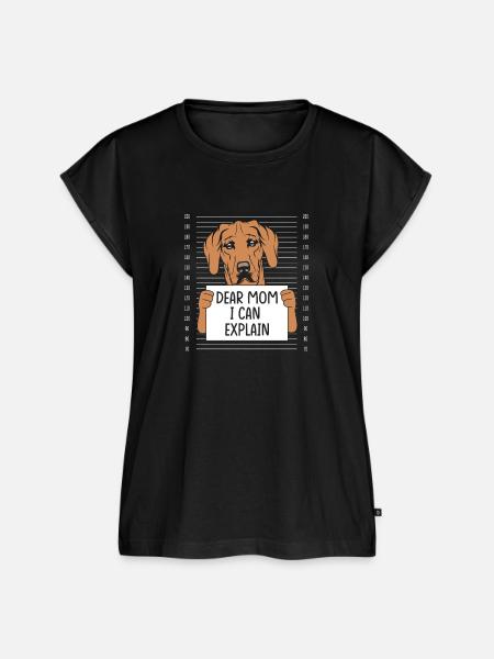 Rhodesian Ridgeback - Frauen Premium Bio Top - Schwarz