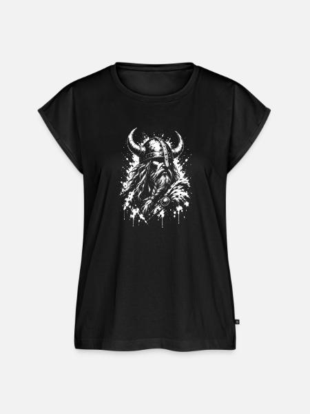 Wiking Krieger - Frauen Premium Bio Top - Schwarz