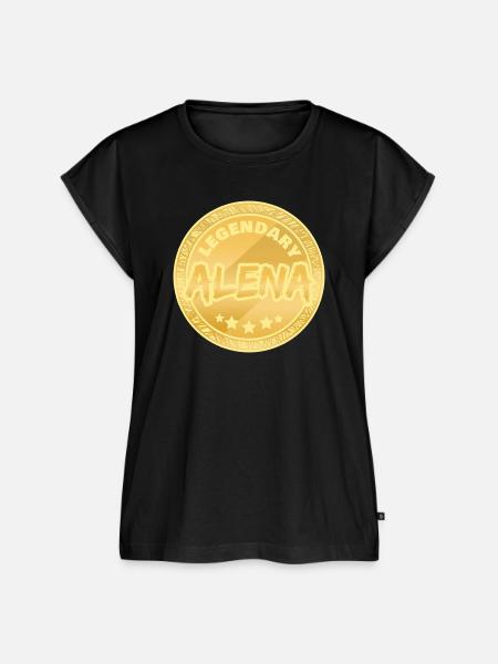 Geschenkidee Alena - Frauen Premium Bio Top - Schwarz