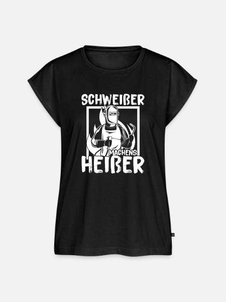 Schweißer machens heißer - Frauen Premium Bio Top - Schwarz
