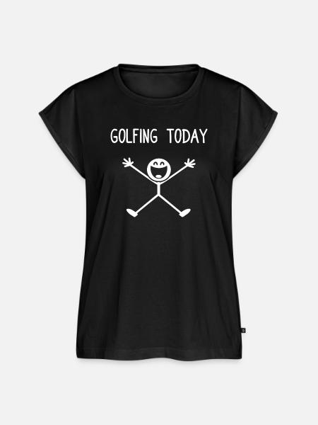 Golfing today Golfer Golf Golfen - Frauen Premium Bio Top - Schwarz