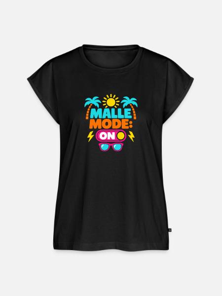 Malle Mode On – Partyurlaub - Frauen Premium Bio Top - Schwarz