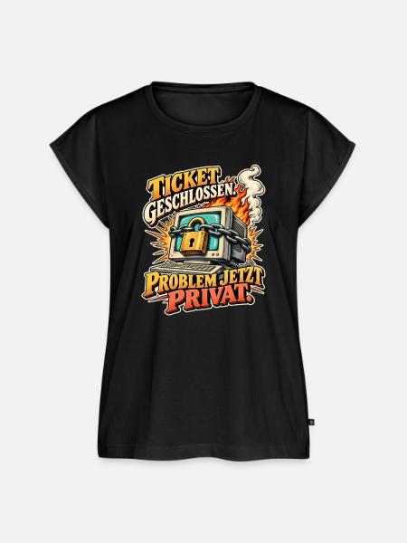 IT Support Ticket geschlossen - Frauen Premium Bio Top - Schwarz