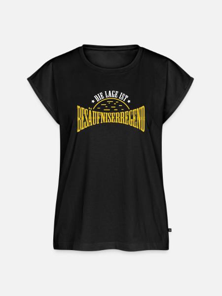 Die Lage ist Besäufniserregend - Frauen Premium Bio Top - Schwarz